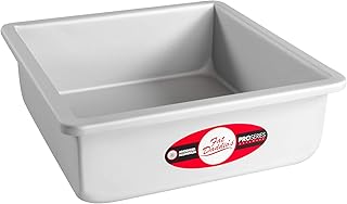 Moule à gâteau carré en aluminium anodisé fat daddios psq-883, argent