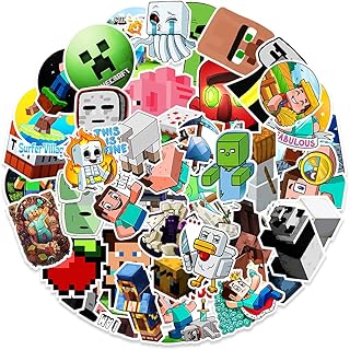 100 autocollants pour bouteille d'eau, autocollants de jeu minecra_ft pour enfants, autocollants mignons