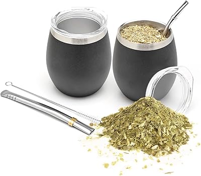 Ensemble de tasses et bale modern mate bombilla (tasse yerba mate)