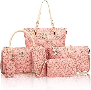 Sacs pour femmes fourre-tout sacs à bandoulière sac de mode sac à poignée supérieure sac d'affaires sac à main de poche sac à main dans un beau cadeau ensemble multifonctionnel 6 pièces. DIAYTAR COTE D'IVOIRE est une plateforme de commerce électronique qui permet aux consommateurs ivoiriens d'acheter des produits en ligne de manière sécurisée et pratique. Avec une gamme de produits qui s'étend des produits électroniques aux produits cosmétiques, la boutique en ligne DIAYTAR COTE D'IVOIRE répond aux besoins de tous les consommateurs. Le site web est conçu pour être utilisateur-friendly, ce qui facilite la navigation et la recherche de produits.