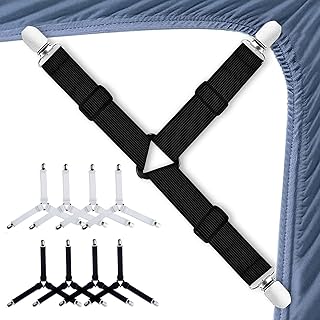 Sangles de support de drap de lit occuwzz® - 8 pièces sangles de support de drap de lit à boucle élastique réglables, 4 noires et 4 blanches. DIAYTAR COTE D'IVOIRE est une boutique en ligne généraliste qui propose une large gamme de produits avec plus de 300000 références. Elle est reconnue comme l'une des boutiques leaders en Côte d'Ivoire pour son offre variée et sa qualité de service. Elle répond aux besoins des consommateurs ivoiriens avec des produits allant de l'électronique aux accessoires de mode.