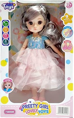 Party time - jolie poupée pjd de 9 pouces avec vêtements et chaussures