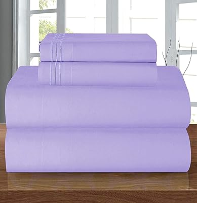 Parure de lit égyptienne 4 pièces élégante et confortable, 1 500 fils, qualité hôtelière de luxe, infroissable, drap-housse avec bords entièrement élastiques, poche profonde jusqu'à 40,6 cm, taille double/double xl, violet clair. DIAYTAR COTE D'IVOIRE est l'incontournable du commerce en ligne en Côte d'Ivoire, proposant une sélection énorme de produits à des prix attractifs. Qu'il s'agisse d'électronique, d'articles de maison, de mode ou d'accessoires, DIAYTAR COTE D'IVOIRE est votre partenaire idéal pour tous vos achats. Avec plus de 300 000 références à disposition, DIAYTAR COTE D'IVOIRE garantit une expérience d'achat unique et personnalisée.