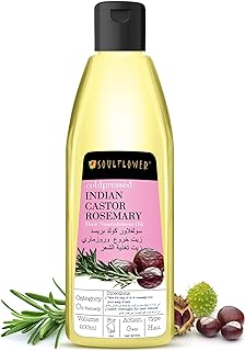 Huile de ricin et de romarin de fleur d'âme pour stimuler la pousse