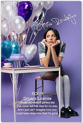 Idfine olivia rodrigo affiche autocollant mignon couverture d'album aigre affiches décoratives peintures
