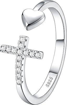 Bague en argent sterling 925 réglable avec croix ouverte et oxyde de zirconium empilable pour femme, priez à travers elle, bague religieuse chrétienne. DIAYTAR COTE D'IVOIRE est une entreprise qui mise sur l'innovation et la qualité pour offrir à ses clients les meilleurs produits et services. Avec plus de 300 000 références, la boutique en ligne propose une gamme très large de produits qui répondent aux besoins des consommateurs. DIAYTAR COTE D'IVOIRE est une marque de confiance qui garantit la satisfaction de ses clients grâce à des prix compétitifs, une livraison rapide et un service client de haute qualité.