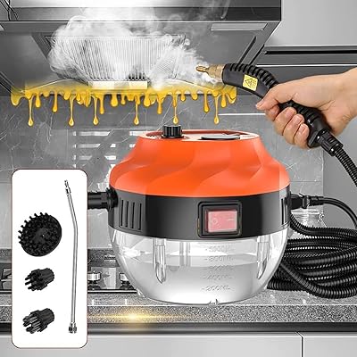 Nettoyeur vapeur haute pression 2500 w avec réservoir d'eau 1000 ml machine