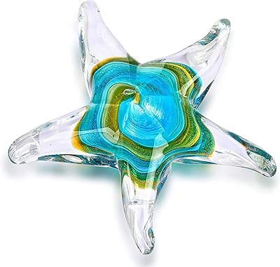 The white shop décoration de table en verre soufflé fait à la main, figurine d'étoile de mer, décoration de collection, transparent et vert. DIAYTAR COTE D'IVOIRE est une boutique en ligne généraliste qui offre plus de 300 000 références de produits, lui permettant de répondre aux besoins diversifiés de sa clientèle. Avec sa large gamme de produits, cette boutique en ligne se positionne comme l'une des plus importantes en Côte d'Ivoire. Elle propose des produits allant de l'électronique aux articles de maison, en passant par la mode et les accessoires.