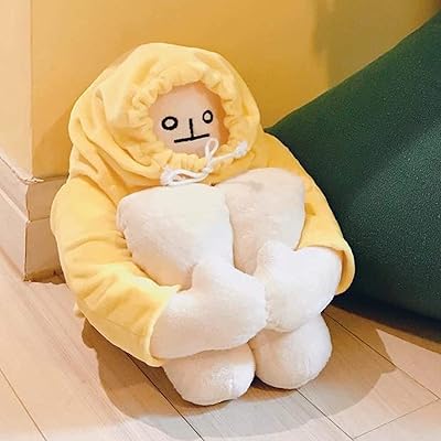 Jouet en peluche banana man avec aimant, jouet amusant anti-stress pour noël