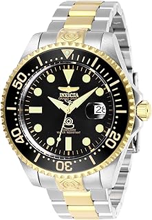 Montre automatique pour homme, affichage analogique et bracelet en acier inoxydable 27614, noir