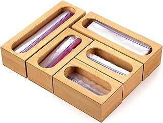 Distributeur de sacs alimentaires en plastique à fermeture éclair pour tiroirs
