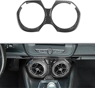 Couvercle de ventilation de console centrale en fibre de carbone sqqb, accessoires intérieurs