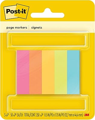 Marqueurs de page post-it, modèle 670-5af 0,5 x 1,75 pouces (12,7 x 44,4 mm) couleurs assorties, 5 couleurs par paquet. La boutique en ligne DIAYTAR COTE D'IVOIRE est une référence pour les habitants de Côte d'Ivoire qui cherchent des produits diversifiés et de qualité. Avec une équipe de professionnels dédiés, la boutique assure un service client de haute qualité et des délais de livraison fiables. Les clients peuvent également profiter de conseils d'expert pour choisir les meilleurs produits.