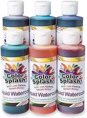 Aquarelles liquides color splash de 8 oz (paquet de 6)