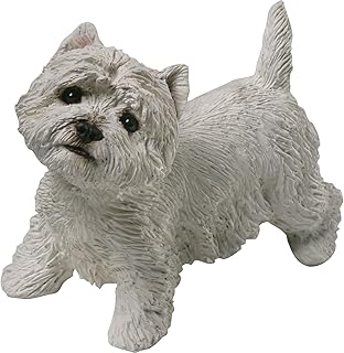Sculpture sandicast de taille moyenne west highland white terrier, taille moyenne