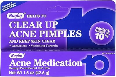 Médicament contre l'acné oxyrugby 10 % - 42,5 g (paquet de 3)