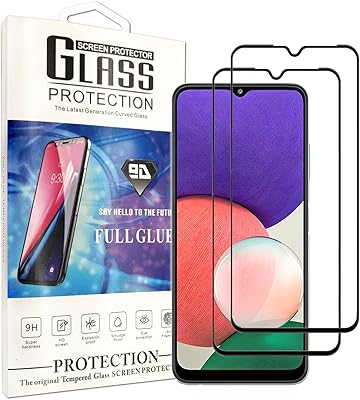 Protecteur d'écran genie mica pour samsung galaxy a22 5g, paquet de 2 pièces