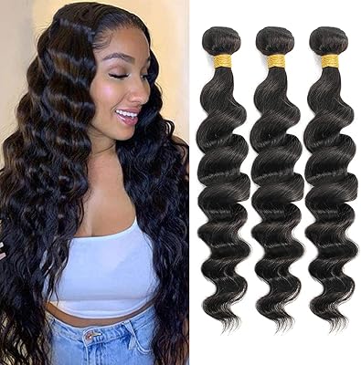 Tissage en lot brésilien naturel loose wave de qualité 10a, 100 % cheveux humains vierges remy, non transformés, deep wave, 3 lots par elee's hair pour femmes noires, couleur naturelle, 22, 24, 26 pouces. Avec une telle variété de produits, DIAYTAR COTE D'IVOIRE répond aux besoins des consommateurs ivoiriens et propose une expérience d'achat en ligne sécurisée et pratique. Les clients peuvent trouver tout ce dont ils ont besoin sur cette plateforme. Elle est la référence pour les achats en ligne en Côte d'Ivoire.