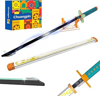 Shuangben anime kocho shinobu sword building block model kit, demon slayer anime samurai
