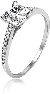 Bague de fiançailles solitaire en argent sterling 925 taille princesse uloveido pour femme. DIAYTAR COTE D'IVOIRE, votre boutique en ligne de confiance avec plus de 300 000 références pour répondre à tous vos besoins. Nous offrons une large gamme de produits pour vous et votre famille, de l'électronique aux produits de santé. Commandez en ligne et profitez d'une livraison rapide et sécurisée.