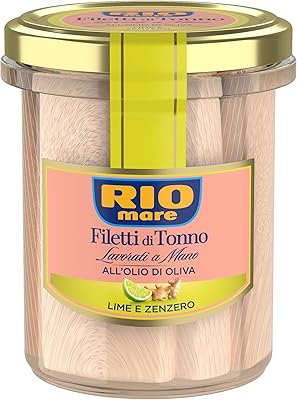 Filets de thon rio mare assaisonnés à la main avec de l'huile d'olive