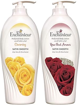 Lait parfumée enchanteur charming & rose amour oud, 2 x 500 ml. DIAYTAR COTE D'IVOIRE réussit à mixer l'offre et la demande sur le marché ivoirien, en proposant des produits de toutes catégories à des prix compétitifs. La diversité de son offre, alliée à des promotions régulières, fait de cette boutique en ligne un endroit attractif pour faire des achats. Son influence sur le marché digital local est indéniable.
