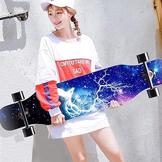 Skateboard long avec skateboard concave en bois d'érable pour garçons et filles à