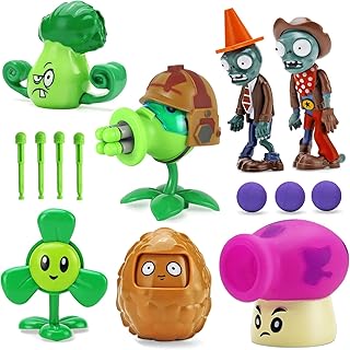 5pcs plants vs. zombies pvz model toys set 1 series grands cadeaux