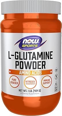 Now sports nutrition poudre de glutamine pure, transport d'azote*, acides aminés, 1 lb