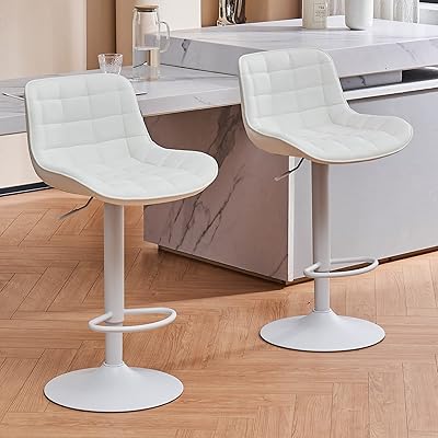 Ensemble de chaises de bar de cuisine utast, chaise de bar pivotante à
