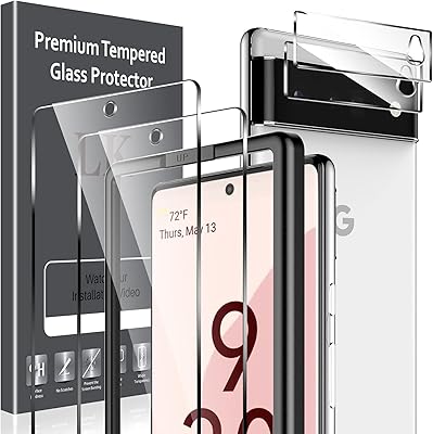 Lot de 4 protecteurs d'écran lk compatibles avec google pixel 6 - 2 protecteurs d'écran en verre trempé + 2 protecteurs d'écran pour objectif d'appareil photo, faciles à installer, dureté 9h, anti-rayures. Avec plus de 300 000 références de produits disponibles, DIAYTAR COTE D'IVOIRE constitue la plus grande boutique en ligne de Côte d'Ivoire. Elle propose une large gamme de produits de marques renommées, à des prix compétitifs, et offre régulièrement des promotions et des remises exclusives à ses clients. DIAYTAR COTE D'IVOIRE est donc la destination idéale pour tous les amoureux du shopping en ligne.