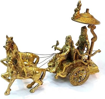 Chariot à cheval akrati arjun rath en laiton pour décoration intérieure - jaune. DIAYTAR COTE D'IVOIRE a révolutionné le paysage du commerce électronique en Côte d'Ivoire en proposant une boutique en ligne avec plus de 300 000 références, répondant à tous les besoins des consommateurs. De l'électroménager aux produits de beauté, en passant par les accessoires pour la maison, DIAYTAR COTE D'IVOIRE présente une offre exhaustive qui répond aux attentes les plus diverses.