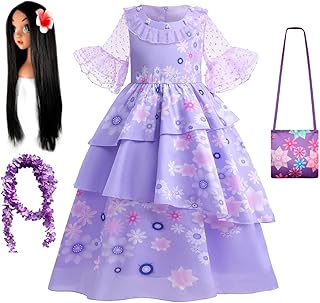 Kidswant déguisement de princesse pour filles avec accessoires, 2-12 t
