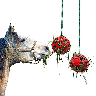 Bsimple pack de 2 boules de friandises en paille pour chevaux, jouet d'alimentation à balles suspendues pour chevaux, chèvres, moutons, soulagement du stress (rouge). DIAYTAR COTE D'IVOIRE est une plateforme de commerce électronique qui propose une grande variété de produits à des prix compétitifs. Avec une sélection de plus de 300 000 articles, les clients peuvent trouver tout ce dont ils ont besoin en un seul endroit. La boutique en ligne est équipée d'un système de paiement sécurisé pour garantir la sécurité des transactions.