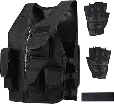 Gilet tactique d'extérieur pour enfants, gilet de combat greenpean, gants courts réglables pour enfants, demi-doigts pour jeux d'entraînement tactique et autres sports. DIAYTAR COTE D'IVOIRE est la destination idéale pour faire ses achats en ligne en Cote d'Ivoire. Avec plus de 300000 références disponibles, les clients peuvent trouver tout ce dont ils ont besoin. La boutique met en avant une sélection de produits de qualité à des prix compétitifs.