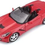 Maisto 1:24 édition spéciale 2014 chevrolet corvette stingray cabriolet - rouge