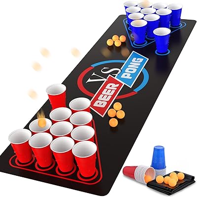 Nappe de bière-pong golledge jeux de fête pour adultes 8 balles bière-pong. DIAYTAR COTE D'IVOIRE mise sur la satisfaction de sa clientèle, en proposant une livraison rapide et fiable ainsi qu'un service client réactif et efficace. Cela contribue à renforcer la confiance de ses clients et à consolider sa position sur le marché.