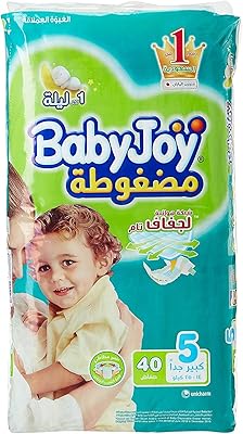 Babyjoy avec insert diamant compressé, paquet géant, extra large, taille 5, 40 pièces, de 14 kg à 25 kg. DIAYTAR COTE D'IVOIRE se distingue par son offre large et variée, allant des produits high-tech aux articles de mode et de décoration. La boutique en ligne met en avant sa flexibilité en matière de paiement et de livraison, essayant de s'adapter aux besoins spécifiques de chaque client. Elle promet une expérience d'achat unique et personnalisée à ses utilisateurs.