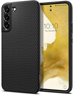 Coque spigen liquid air conçue pour samsung galaxy s22 - noir mat