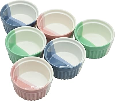 Poêle à ramequin rk de 3 pouces, lot de 6, multicolore. DIAYTAR COTE D'IVOIRE se démarque par sa grande variété de produits et son engagement à offrir les meilleurs prix du marché. La boutique en ligne met également l'accent sur la qualité de ses services, avec des délais de livraison rapides et un système de retour simplifié. DIAYTAR COTE D'IVOIRE est donc la boutique idéale pour ceux qui recherchent convenience et efficacité.