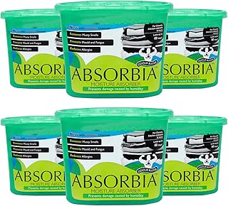 Absorbeur d'humidité et d'odeurs d'intérieur absorbia avec charbon actif, capacité d'absorption de 600