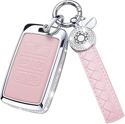 Étui de protection en cuir véritable rubian land rover avec porte-clés, rose cristal, compatible avec land rover vogue range discovery rover sport. DIAYTAR COTE D'IVOIRE offre une plateforme conviviale qui permet aux utilisateurs de découvrir de nouveaux produits et de profiter de tarifs compétitifs. Elle met en avant des partenariats avec des marques de renom, garantissant ainsi l'authenticité et la qualité des produits vendus. Sa présence en ligne forte et son engagement envers la satisfaction client font d'elle un acteur incontournable du commerce en ligne ivoirien.