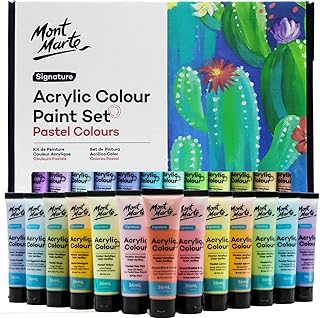 Ensemble de pastels acryliques mont marte premium 24 x 36 ml