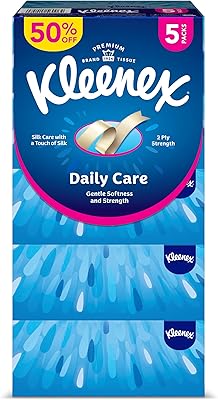 Mouchoirs kleenex daily care - paquet de 5, 170 feuilles x 2 épaisseurs, 50 % de réduction. DIAYTAR COTE D'IVOIRE, c'est votre destination pour tout ce dont vous avez besoin en ligne. Cette boutique en ligne généraliste propose une gamme énorme de produits allant des électroniques aux produits ménagers, en passant par les articles de sport et les accessoires de mode. Avec DIAYTAR COTE D'IVOIRE, faites confiance à un leader du commerce en ligne en Côte d'Ivoire.
