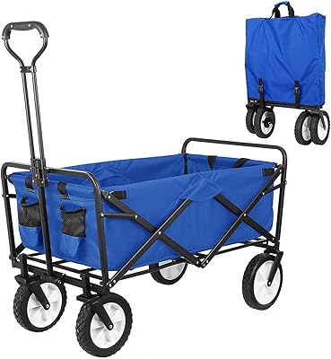 Poussette à 4 roues avec poignées réglables et pliables, poussette d'extérieur légère
