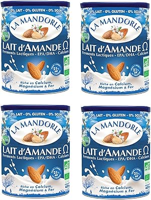Lait d'amande en poudre biologique 400 g - paquet de 4 - offre spéciale - offre groupée - offre de liquidation. DIAYTAR COTE D'IVOIRE est une boutique en ligne qui propose une expérience d'achat unique et personnalisée aux clients. Les clients peuvent créer un compte pour suivre leurs commandes et accéder à des offres exclusives. La boutique en ligne met également en avant la confidentialité et la sécurité des transactions en ligne.