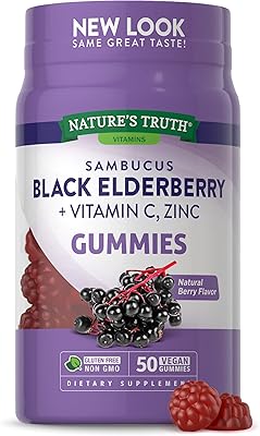 Comprimés à croquer d'eiderberry noir sambucus de nature's truth | 50