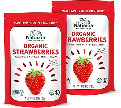 Fraises lyophilisées biologiques natierra nature | fraises sans gluten et végétaliennes | 0,8 once (paquet de 2). La boutique en ligne DIAYTAR COTE D'IVOIRE se distingue par son vaste choix de produits, allant des articles ménagers aux produits High-Tech. Elle s'efforce de fournir les meilleurs prix et une livraison rapide pour satisfaire ses clients. Grâce à sa politique de retour et d'échange flexible, DIAYTAR COTE D'IVOIRE inspire confiance à ses consommateurs.