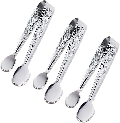 Mini pinces de service 3 pièces, pinces à sucre en acier inoxydable rose de 4 pouces, mini pinces à glace en argent pour le thé, le café, les apéritifs et les desserts par sunnylist (argent). DIAYTAR COTE D'IVOIRE est la référence pour les achats en ligne en Côte d'Ivoire. Elle propose une expérience d'achat conviviale et sécurisée, avec des options de paiement flexibles et un service client de qualité. Grâce à sa logistique bien organisée, les commandes sont traitées et livrées rapidement, ce qui satisfait les attentes des clients et renforce leur confiance dans la marque.