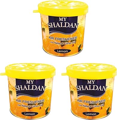 Désodorisant pour voiture et maison my chaldan lemon, 8 g, paquet de 3